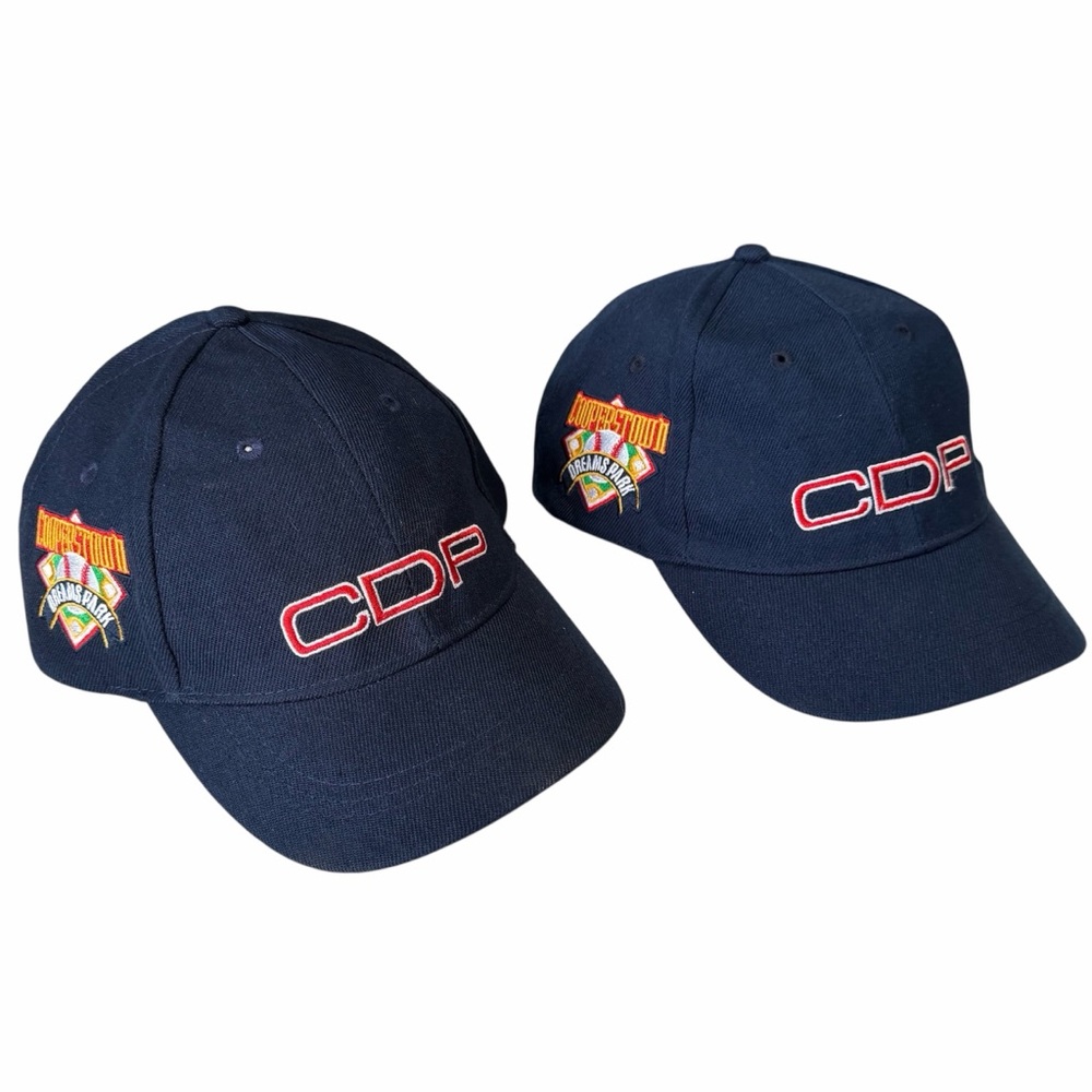 Bundle of 2 Hats from Cooperstown Dreams Park Umpire Caps Navy Blue EUC